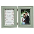 Hampton Frames Paloma Distressed Wood Frame Sage Double Hinge 4x6" Hampton Frames Paloma Distressed Wood Frame Sage Double Hinge 4x6"