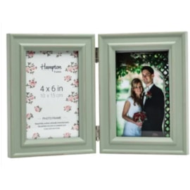 Hampton Frames Paloma Distressed Wood Frame Sage Double Hinge 4x6" Hampton Frames Paloma Distressed Wood Frame Sage Double Hinge 4x6"