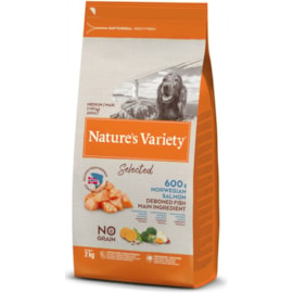 Natures Variety Selected Dry Food Norwegian Salmon Adult Dogs 2kg (NVMMAS)
