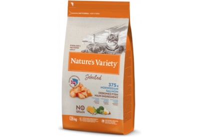Natures Variety Selected Dry Food Salmon for Cats 1.25kg (NVCAS)