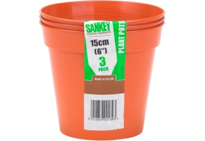 Sankey Pot Pack Terracotta 3s 15cm (GN0283)