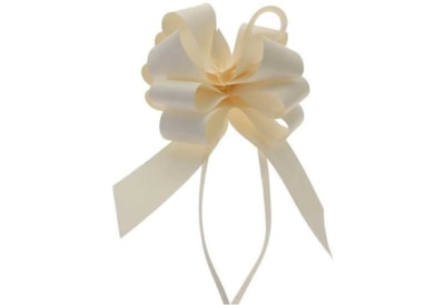 Sateen Pull Bows Eggshell 2" 20pk Sateen Pull Bows Eggshell 2" 20pk