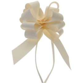Sateen Pull Bows Eggshell 2" 20pk Sateen Pull Bows Eggshell 2" 20pk
