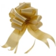 Sateen Pull Bows Gold 2" 20pk Sateen Pull Bows Gold 2" 20pk