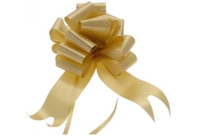 Sateen Pull Bows Gold 2" 20pk Sateen Pull Bows Gold 2" 20pk