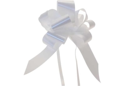 Sateen Pull Bows White 2" 20pk Sateen Pull Bows White 2" 20pk