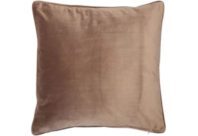 Plain Velvet Cushion Truffle 43x43 (SC-LUXE-TRUFFLE)