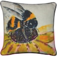 Bee On A Sunflower Print Cushion 45cm (SCFP-BERTY) Bee On A Sunflower Print Cushion 45cm (SCFP-BERTY)