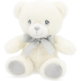 Keel eco Baby White & Grey Bear With Ribbon 15cm (SE2069)
