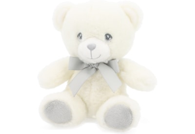 Keel eco Baby White & Grey Bear With Ribbon 15cm (SE2069)