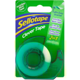 Sellotape Clever Tape with Dispenser 18mm x 25m (1766010)