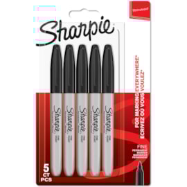 Sharpie Permanent Marker Fine Black 5s Sharpie Permanent Marker Fine Black 5s