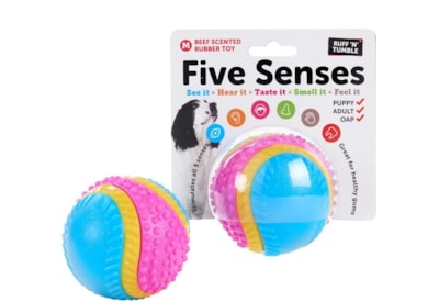 Sharples Five Senses Beef Scented Rubber Toy 8cm Sharples Five Senses Beef Scented Rubber Toy 8cm