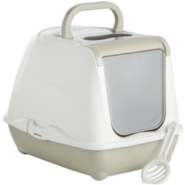 Sharples Hooded Cat Loo Warm Grey 50cm Sharples Hooded Cat Loo Warm Grey 50cm