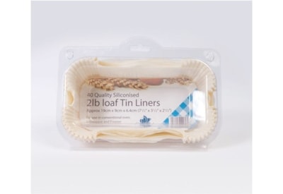 Siliconised Loaf Tin Liner Greaseproof 2lb (E19.0133)
