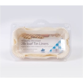 Siliconised Loaf Tin Liner Greaseproof 2lb Siliconised Loaf Tin Liner Greaseproof 2lb