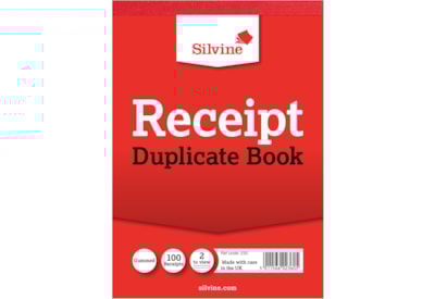 Silvine Duplicate Receipt Book Silvine Duplicate Receipt Book