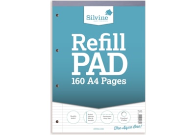Silvine Nrw/fnt/mrgn Refill Pad 80l A4 Silvine Nrw/fnt/mrgn Refill Pad 80l A4
