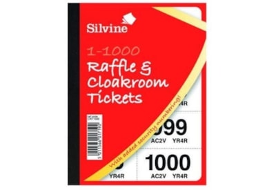 Silvine Raffle/cloakroom Tickets 1000 (CRT1000)