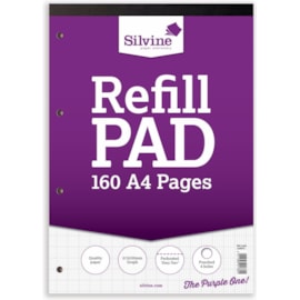 Silvine Refill Pad Graph 160 Pages A4 (A4RPG)