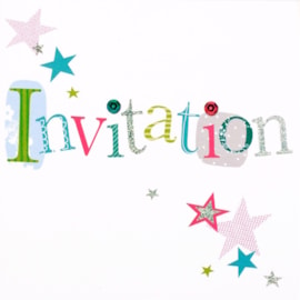 Simon Elvin Open Invitation Cards 6's (DP-202)
