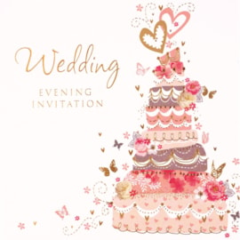 Simon Elvin Wedding Evening  Invitation Cards (DP-267)