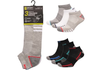 Mens 3 Pack Sports Trainer Socks Mens 3 Pack Sports Trainer Socks