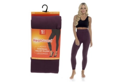 Ladies Plum Velvet Plush Thermal Leggings Ladies Plum Velvet Plush Thermal Leggings
