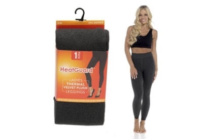 Ladies Grey Marl Velvet Plush Thermal Leggings Ladies Grey Marl Velvet Plush Thermal Leggings