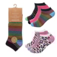 Ladies 3 Pack Design Trainer Socks Ladies 3 Pack Design Trainer Socks