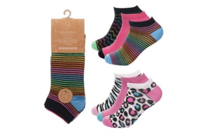 Ladies 3 Pack Design Trainer Socks Ladies 3 Pack Design Trainer Socks