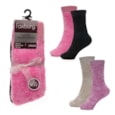 Ladies 2pk Chenille Velvet Socks Ladies 2pk Chenille Velvet Socks