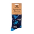 Eco Chic Navy Turtle Bamboo Socks 4-8 Eco Chic Navy Turtle Bamboo Socks 4-8