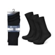 Mens 3pk Black Cotton/elastane Socks Mens 3pk Black Cotton/elastane Socks