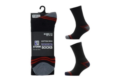 rjm Mens Trekking Socks With Contrast Heel (SK636)