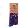 Eco Chic Purple Lush Floral Bamboo Socks 4-8 Eco Chic Purple Lush Floral Bamboo Socks 4-8