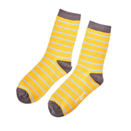 Miss Sparrow Thin Stripe Socks Yellow