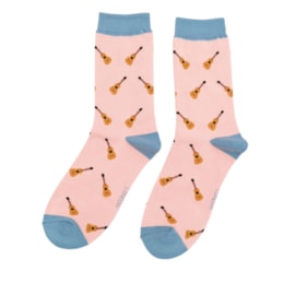 Miss Sparrow Acoustic Guitar  Socks Dusky Pink