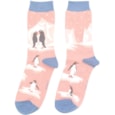 Miss Sparrow Penguins On Ice Socks Dusky Pink (SKS399DUSKYPINK)