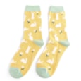 Miss Sparrow Bunnies & Daisies Socks Light Yellow Miss Sparrow Bunnies & Daisies Socks Light Yellow