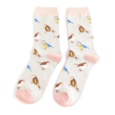 Miss Sparrow Garden Birds Socks Silver Miss Sparrow Garden Birds Socks Silver