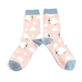 Miss Sparrow Sleepy Sheep Socks Dusky Pink Miss Sparrow Sleepy Sheep Socks Dusky Pink