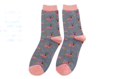 Miss Sparrow Xmas Sausage Dogs Socks Denim Miss Sparrow Xmas Sausage Dogs Socks Denim