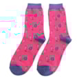 Miss Sparrow Bamboo Socks Peacock Hot Pink Miss Sparrow Bamboo Socks Peacock Hot Pink
