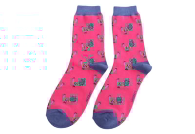 Miss Sparrow Bamboo Socks Peacock Hot Pink Miss Sparrow Bamboo Socks Peacock Hot Pink