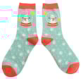 Miss Sparrow Bamboo Socks Snow Globes Green Miss Sparrow Bamboo Socks Snow Globes Green
