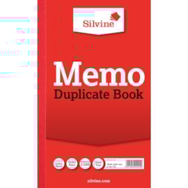 Silvine Memo Duplicate Book 206x127mm Silvine Memo Duplicate Book 206x127mm