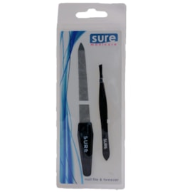 Black Tweezer/sapphire File Set Black Tweezer/sapphire File Set