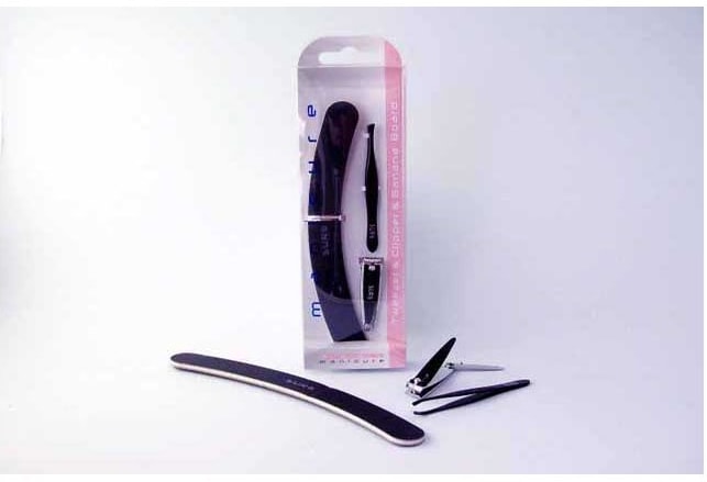 Black Tweezer/clipper/banana Set (SM06885)