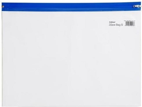 Snopake Zipper Bags A4 Blue (12816)
